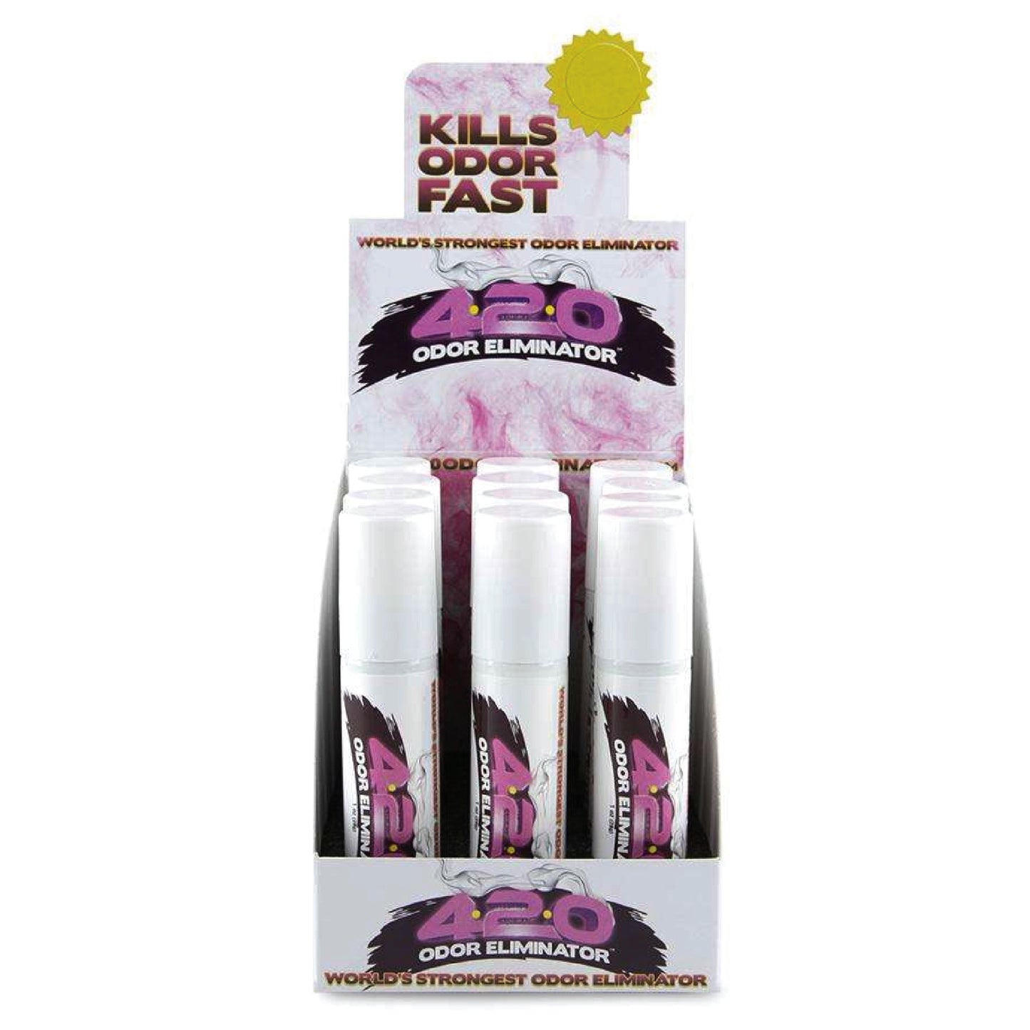 420 ODOR ELIMINATOR SPRAY PINK 12CT