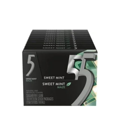 5 GUM SWEET MINT MAZE 10CT