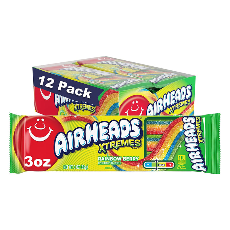 AIRHEADS XTREMES RAINBOW BERRY KING SIZE 12CT