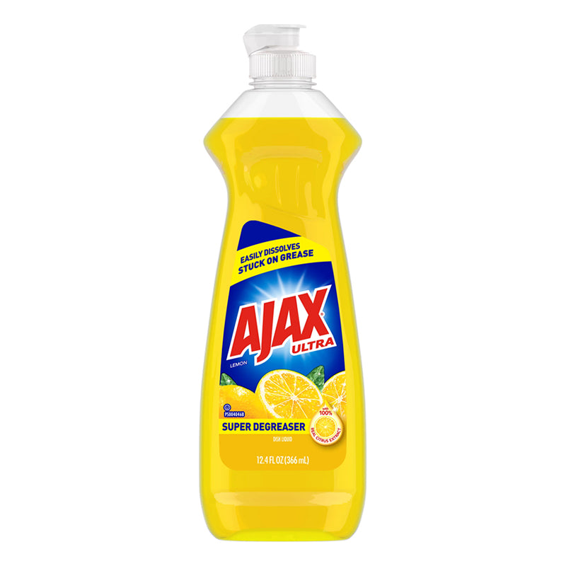 AJAX DISHWASH LIQUID LEMON 12.4OZ/1CT
