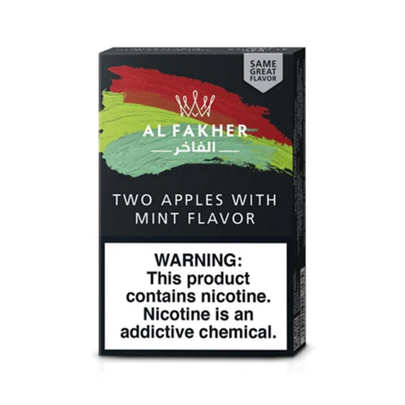 AL FAKHER 50G TWO APPLES W/MINT 10CT