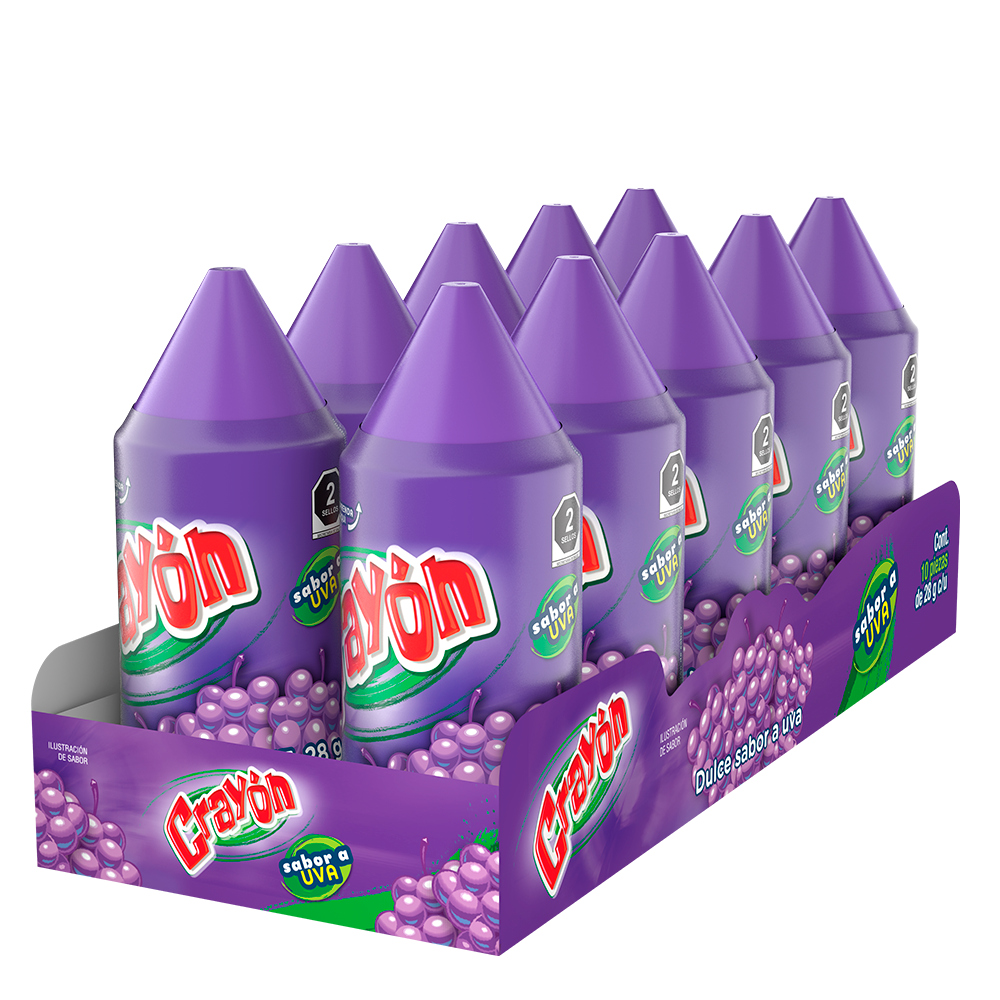 LORENA CRAYON GRAPE 10CT
