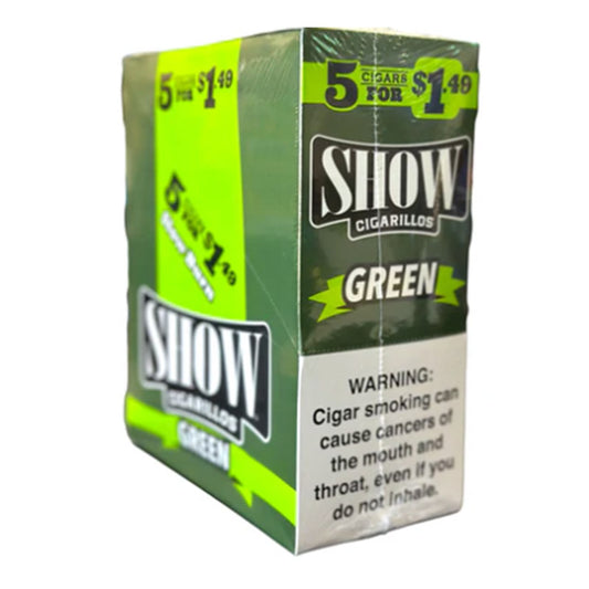 SHOW CIG. GREEN 5 FOR 1.49