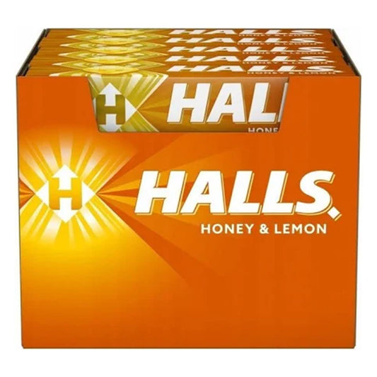 HALLS COUGH DROPS HONEY & LEMON 20CT