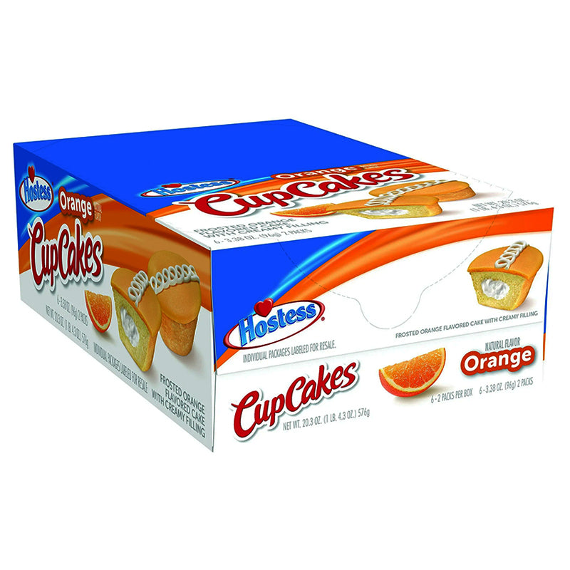 HOSTESS CUPCAKES ORANGE 3.38/6CT