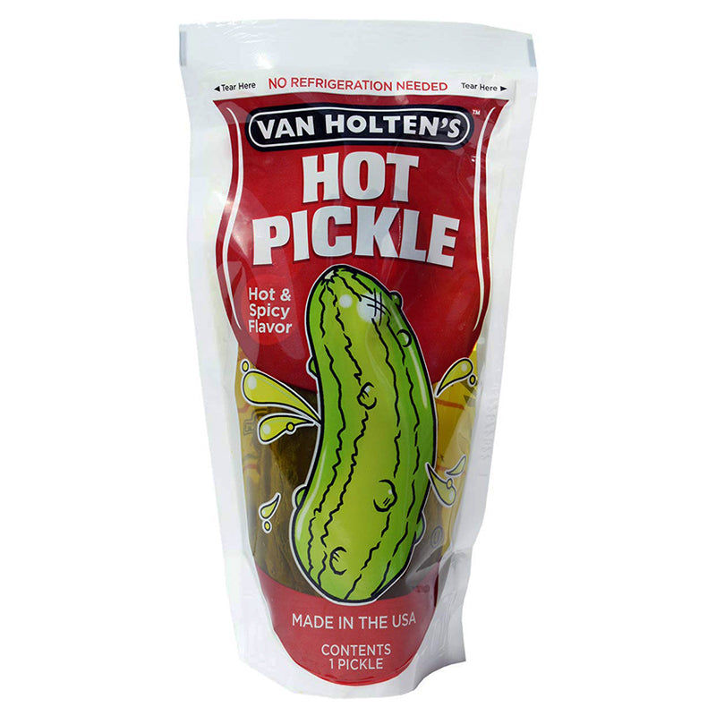 PICKLE IN POUCH JUMBO HOT 12CT