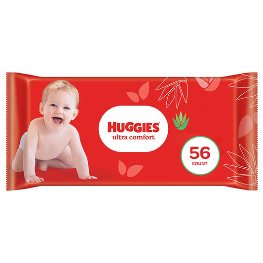 HUGGIES ULTRA COMFORT W/ALOE 56CT