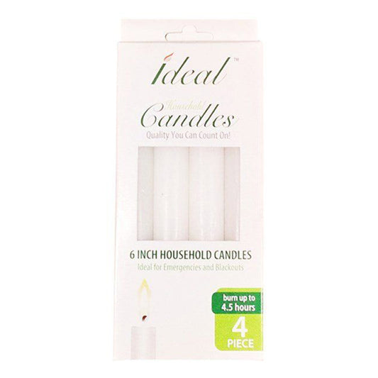 IDEAL TAPER CANDLES 6IN/4CT