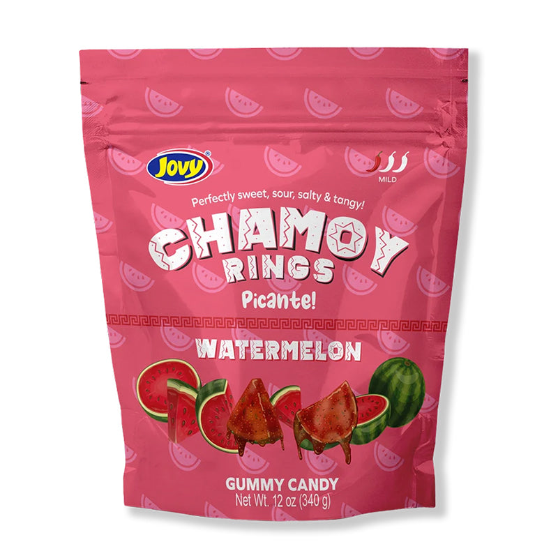 JOVY CHAMOY WATERMELON RINGS 12OZ 1CT