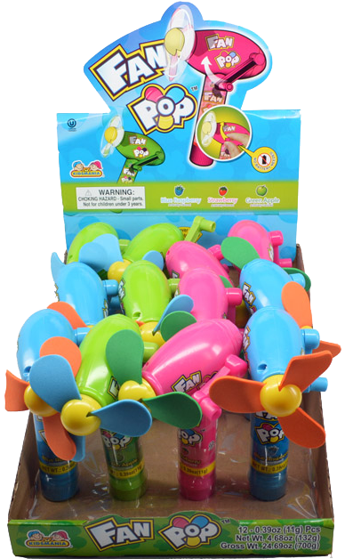 KIDSMANIA FAN POP CANDY 12CT