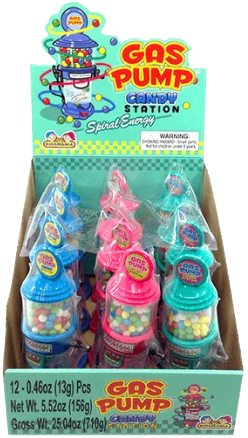 KIDSMANIA GAS PUMP CANDY DISP12
