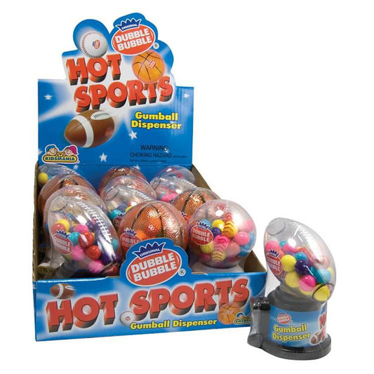 KIDSMANIA HOT SPORTS GUMBALL MACHINE 12CT