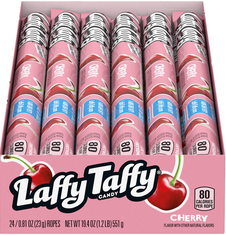 LAFFY TAFFY ROPES CHERRY 24CT