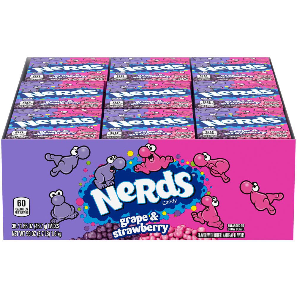 NERDS GRAPE/STRAWBERRY 36CT
