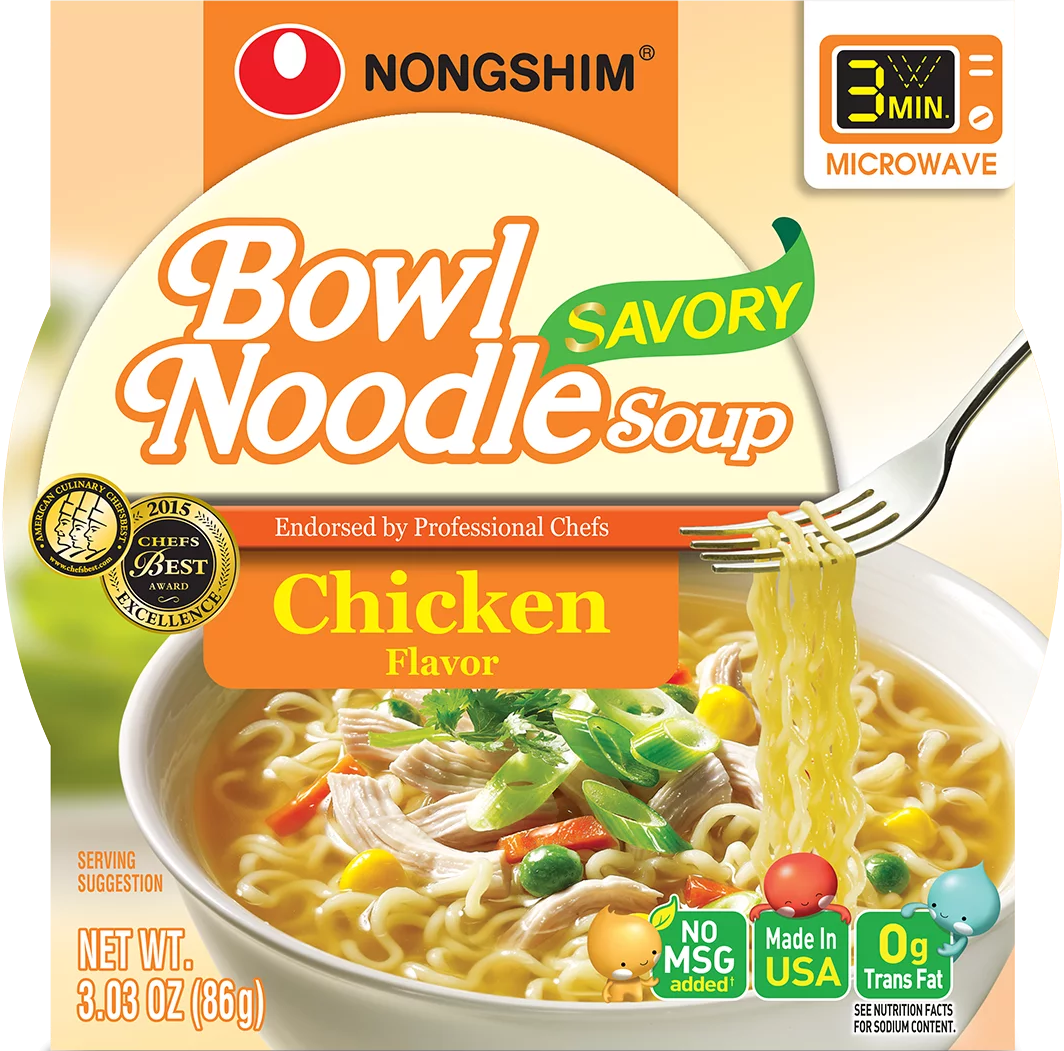 NONGSHIM BOWL SAVORY CHICKEN 12CT
