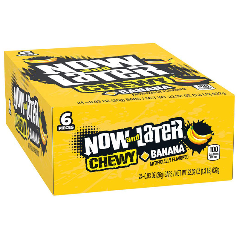 NOW & LATER CHEWY BANANA 24CT NON PRICE