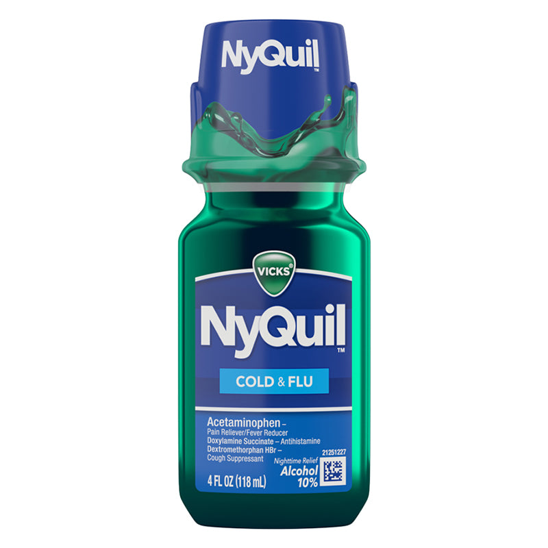 NYQUIL COLD & FLU 4OZ/4CT