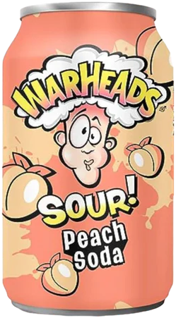 WARHEADS SODA PEACH 12CT