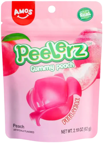 AMOS PEELERZ GUMMY PEACH 12CT
