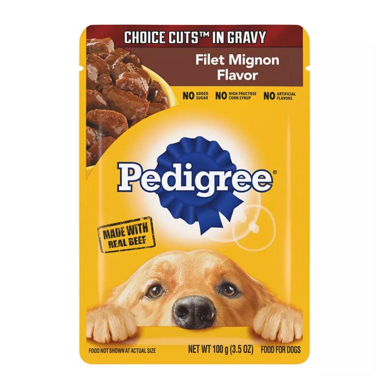 PEDIGREE WET DOG FOOD CHOICE CUTS FILET MIGNON 3.5OZ/16CT
