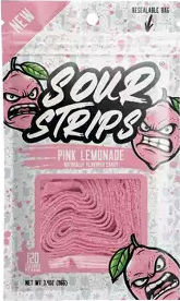 SOUR STRIPS PINK LEMONADE 3.7OZ