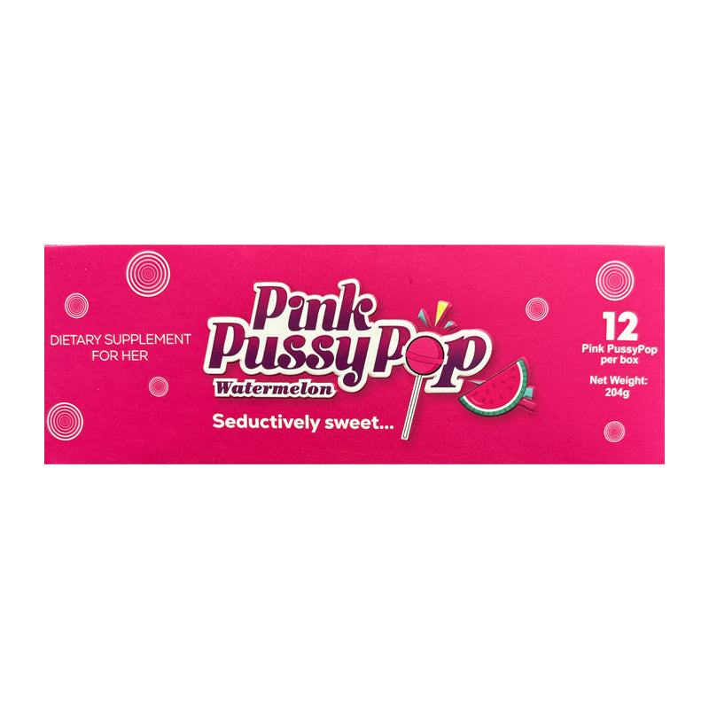 PINK PUSSYPOP WATERMELON 12CT