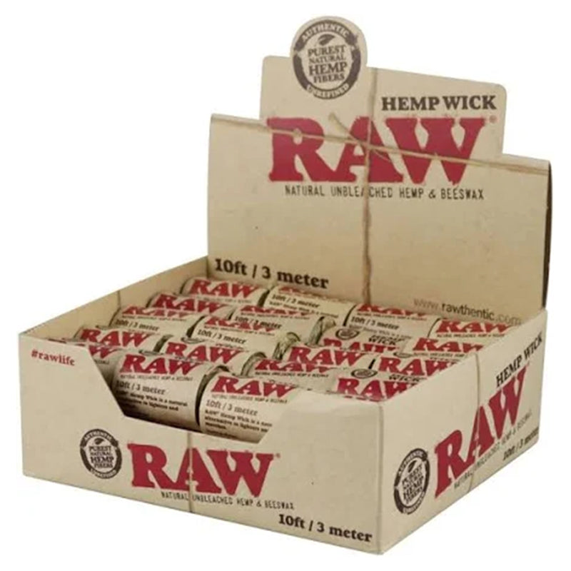 RAW HEMP WICK 10FT 40CT