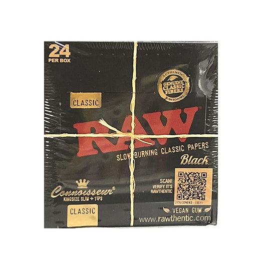 RAW PAPERS CONNOISEUR BLACK KING SIZE