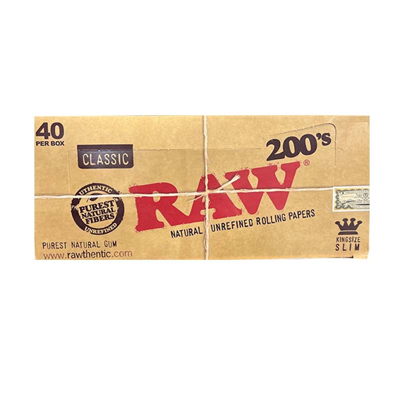 RAW PAPERS KING SIZE SLIM 200CT
