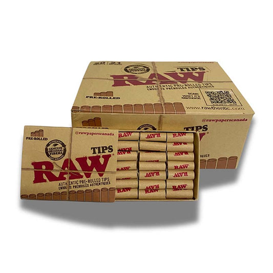 RAW TIPS PRE-ROLLED 20CT