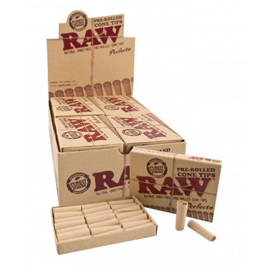 RAW TIPS PRE-ROLLED PERFECTO 20CT