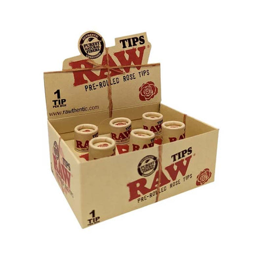 RAW TIPS PRE-ROLLED ROSE 6CT