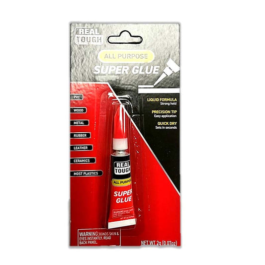 REAL TOUGH SUPER GLUE 12CT