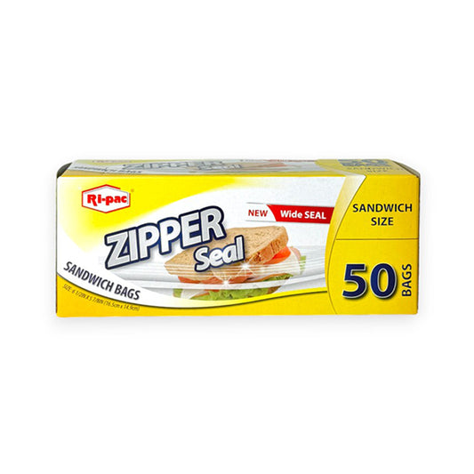 RI-PAC ZIPPER SEAL SANDWICH 50CT