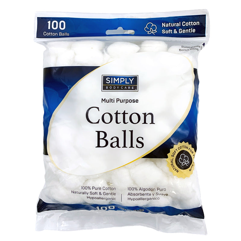 SIMPLY BCARE COTTON BALLS 100CT