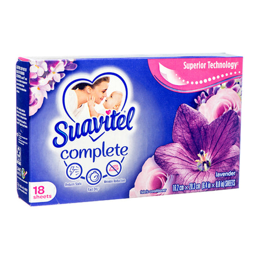 SUAVITEL SHEETS LAVENDER 18CT