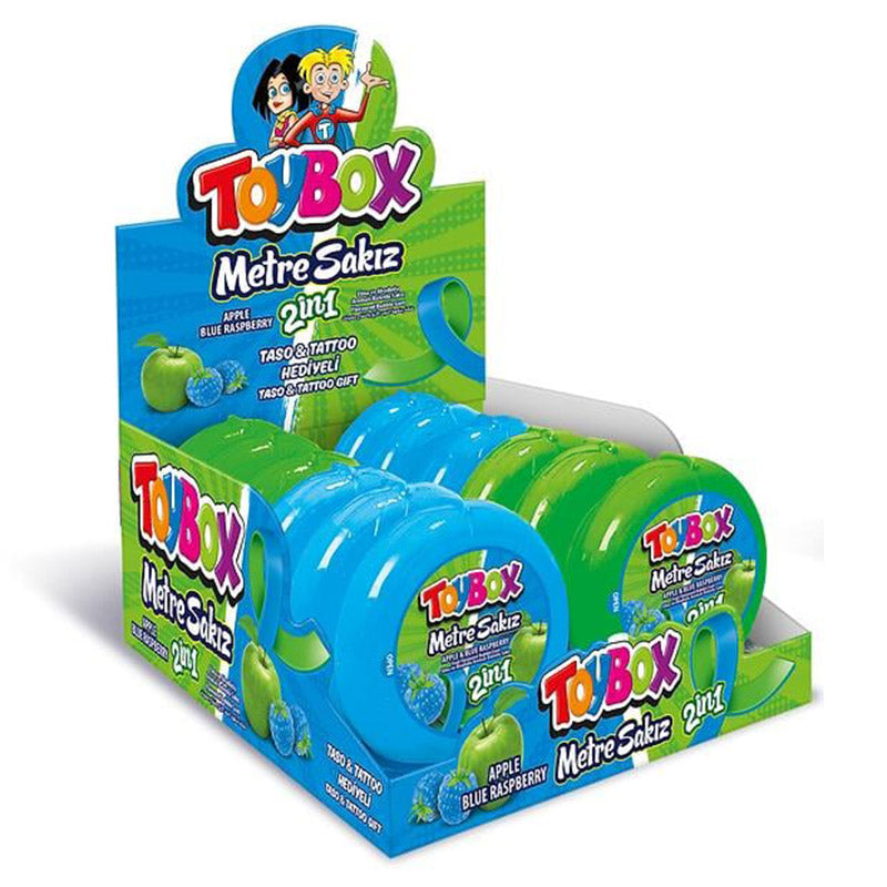 TOYBOX METRE SAKIZ APPLE BLUE RASPBERRY 12CT