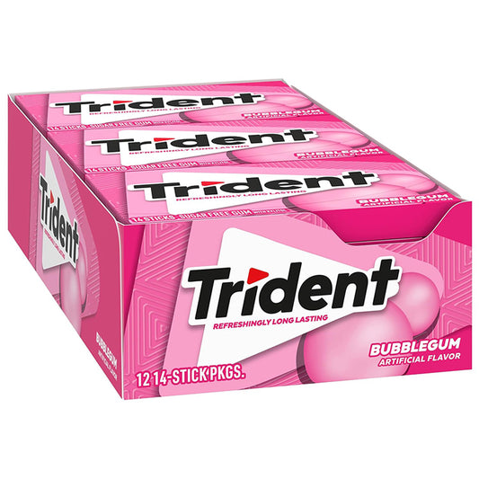 TRIDENT BUBBLEGUM 12CT
