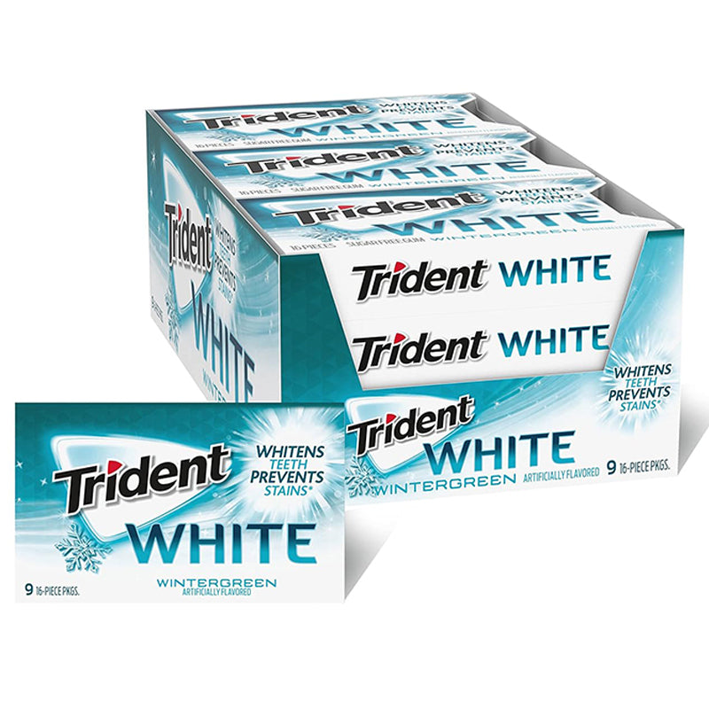 TRIDENT WHITE WINTERGREEN 9CT