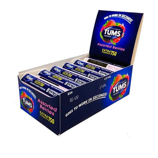 TUMS EXTRA STRENGH 750 BERRY 12CT