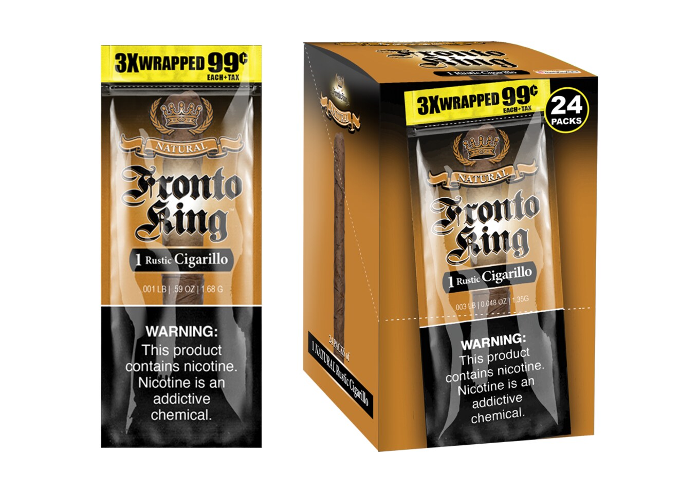 FRONTO KING CIGARILLOS NATURAL