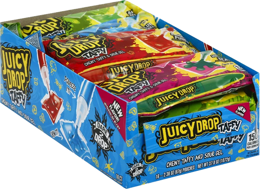 JUICY DROP TAFFY 2.36OZ/16CT