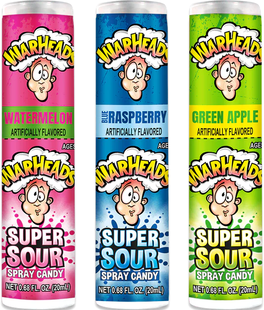 WARHEADS SPRAY CANDY .68OZ/12CT