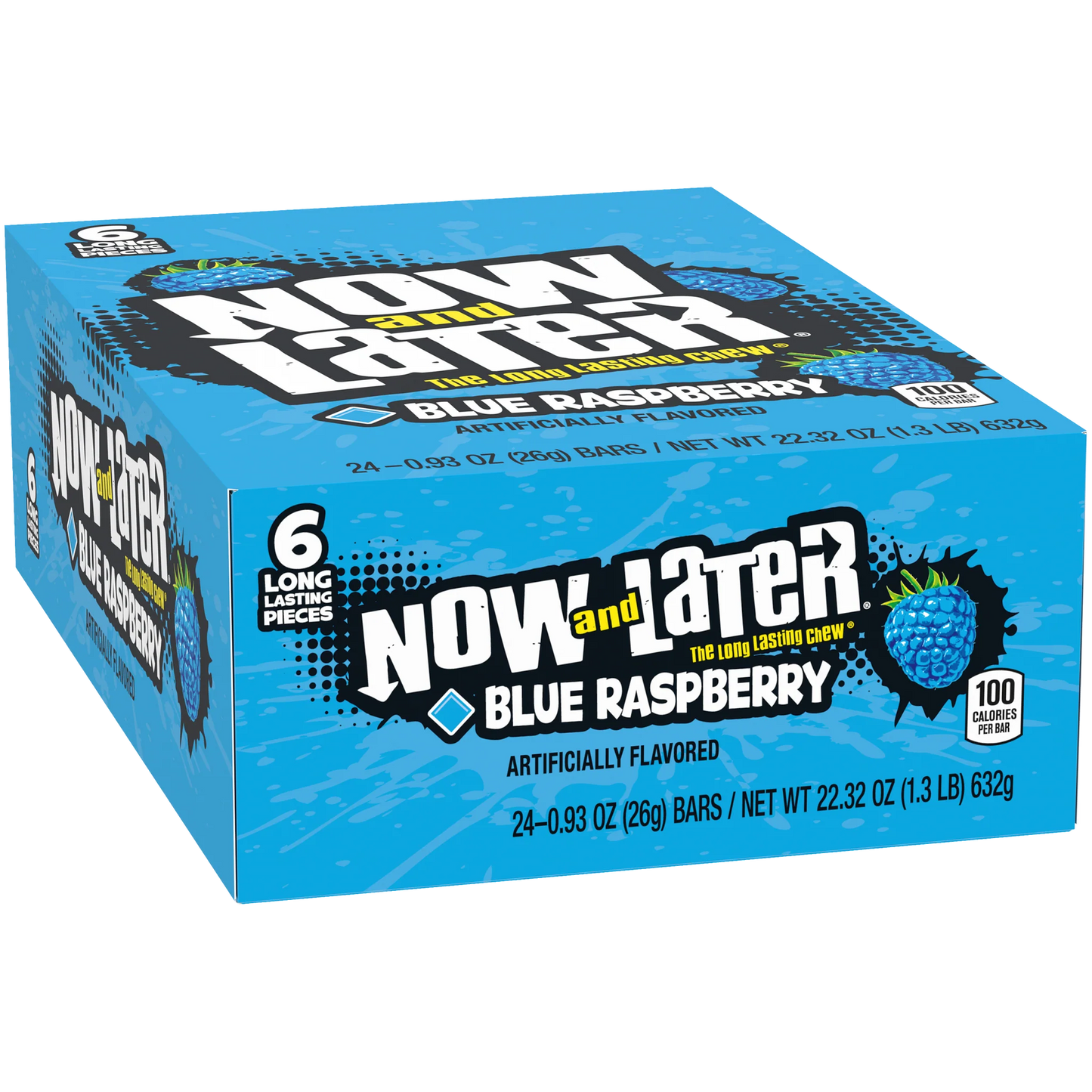 NOW & LATER BLUE RASPBERRY 24CT NON PRICE