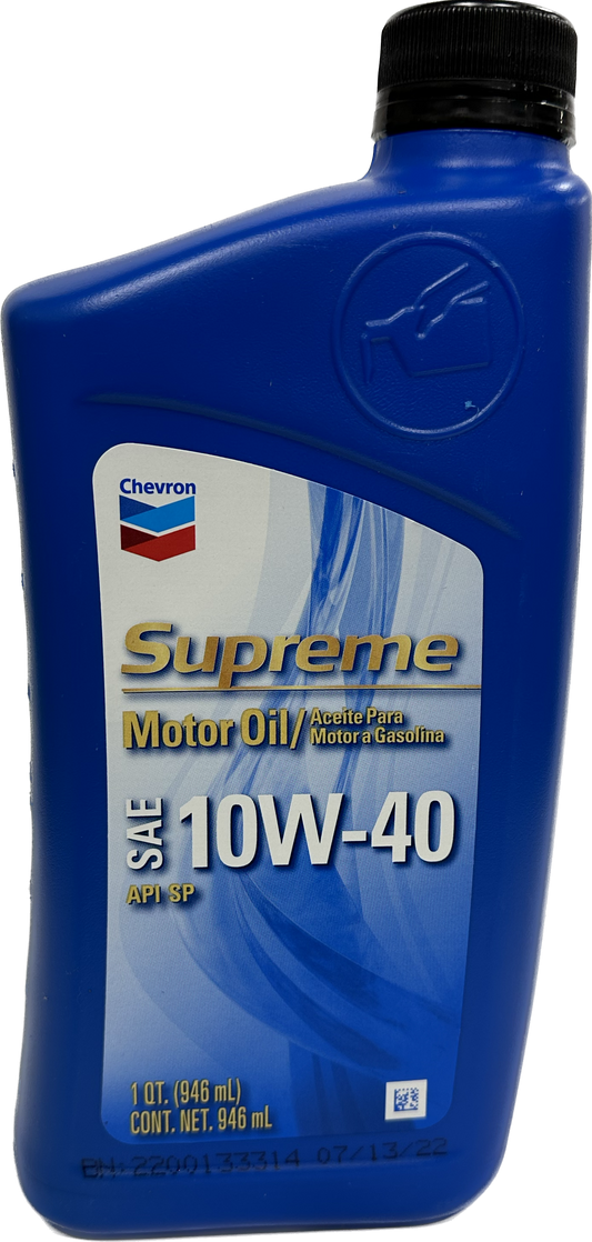 CHEVRON-MOTOR OIL 10W40 12/1QT