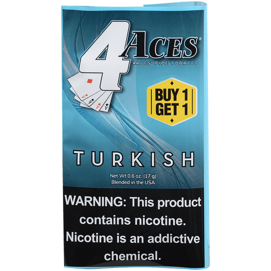 4 Aces Pipe Tobacco Turkish & Blended 0.6 Oz Pouch