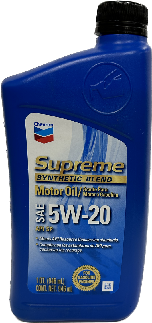 CHEVRON-SYN BLEND 5W20 1QT/12CT