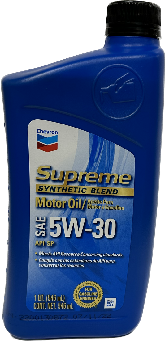 CHEVRON-SYN BLEND 5W30 1QT/12CT