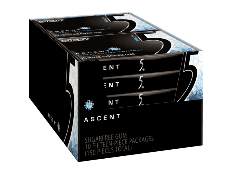 5 GUM WINTERMINT ASCENT10CT