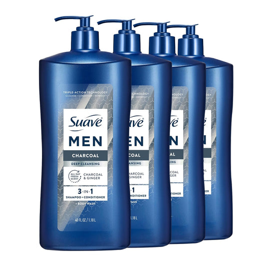 SUAVE MEN 3IN1 CHRC W PUMP 40OZ